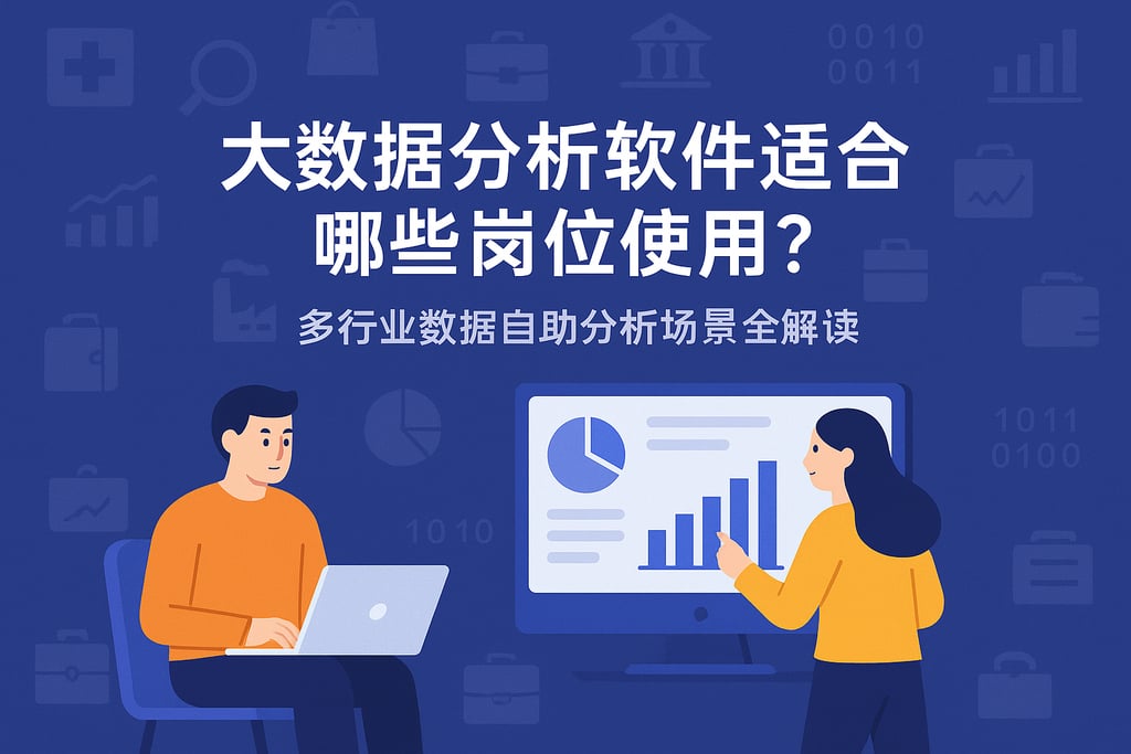 大数据分析软件适合哪些岗位使用？多行业数据自助分析场景全解读