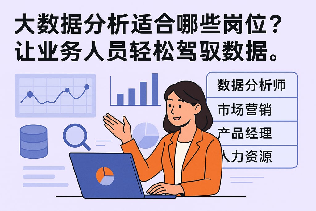 大数据分析适合哪些岗位？让业务人员轻松驾驭数据。