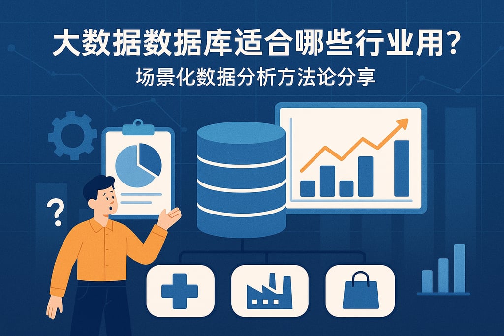 大数据数据库适合哪些行业应用？场景化数据分析方法论分享
