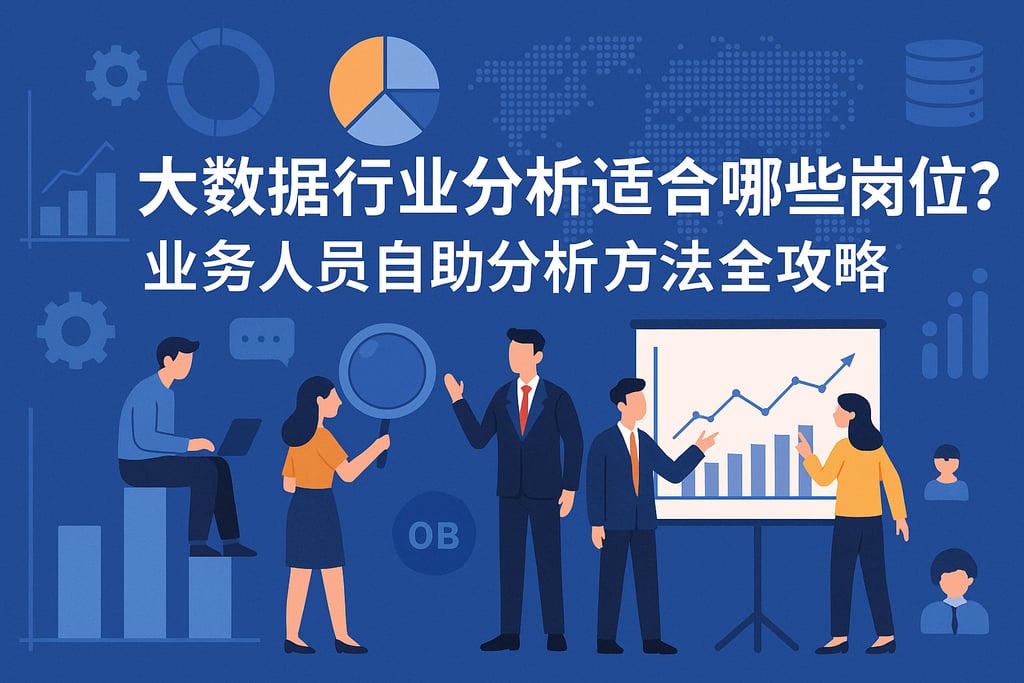 大数据行业分析适合哪些岗位？业务人员自助分析方法全攻略