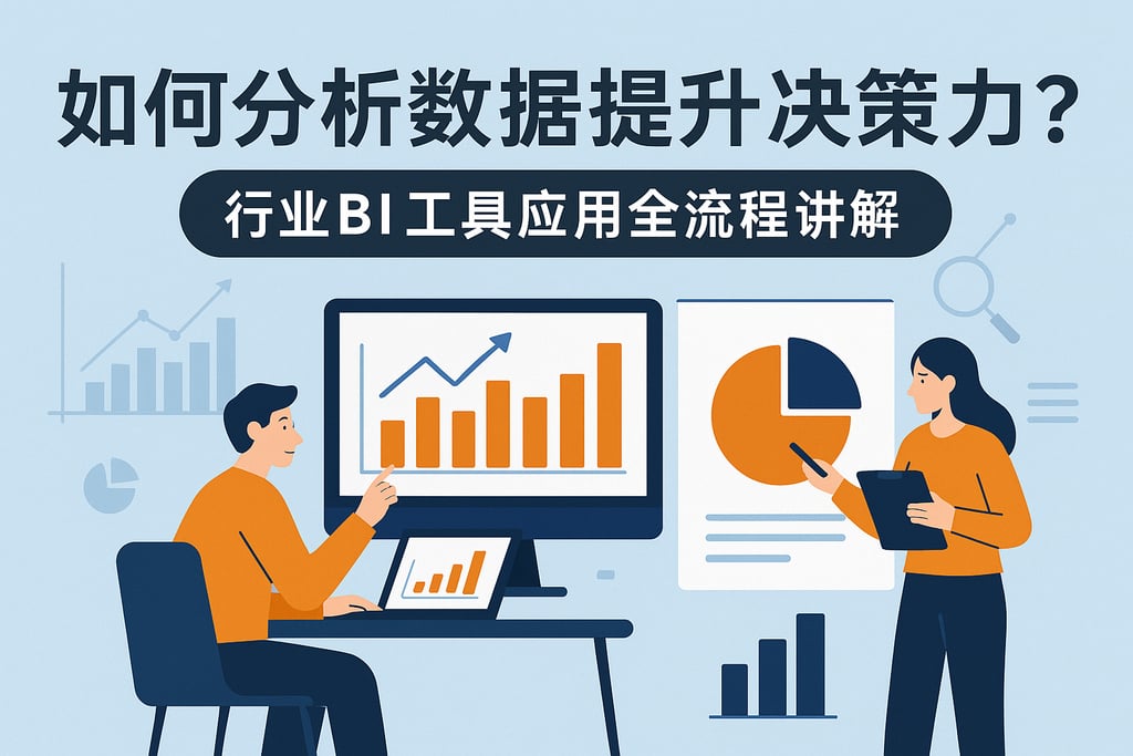 如何分析数据提升决策力？行业BI工具应用全流程讲解