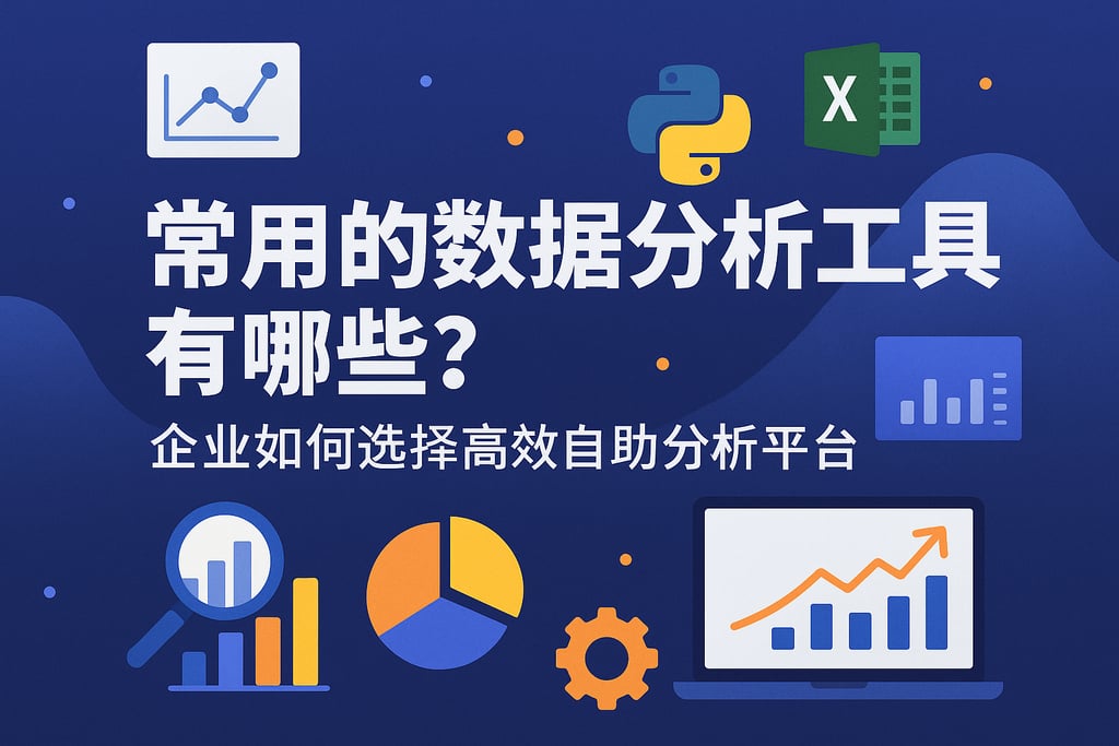 常用的数据分析工具有哪些？企业如何选择高效自助分析平台