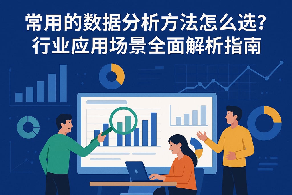 常用的数据分析方法怎么选？行业应用场景全面解析指南。