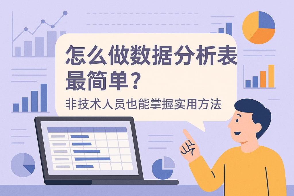 怎么做数据分析表最简单？非技术人员也能掌握实用方法