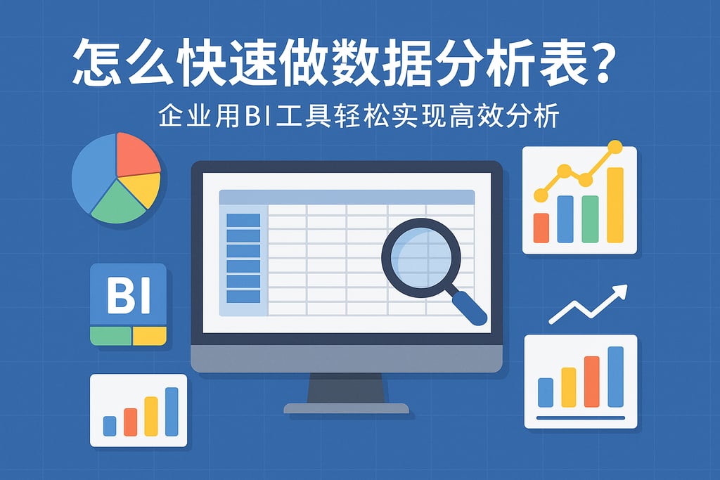 怎么快速做数据分析表？企业用BI工具轻松实现高效分析