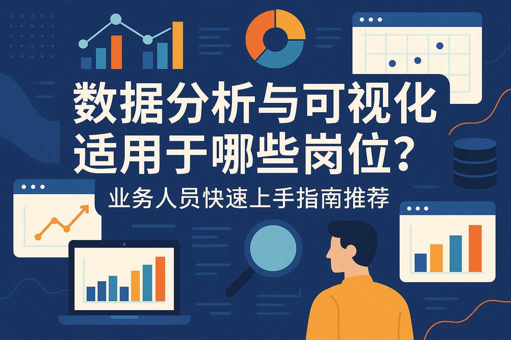 数据分析与可视化适用于哪些岗位？业务人员快速上手指南推荐