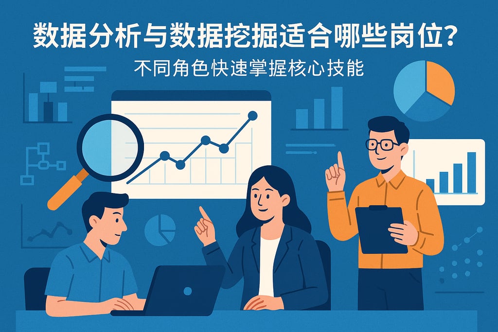 数据分析与数据挖掘适合哪些岗位？不同角色快速掌握核心技能
