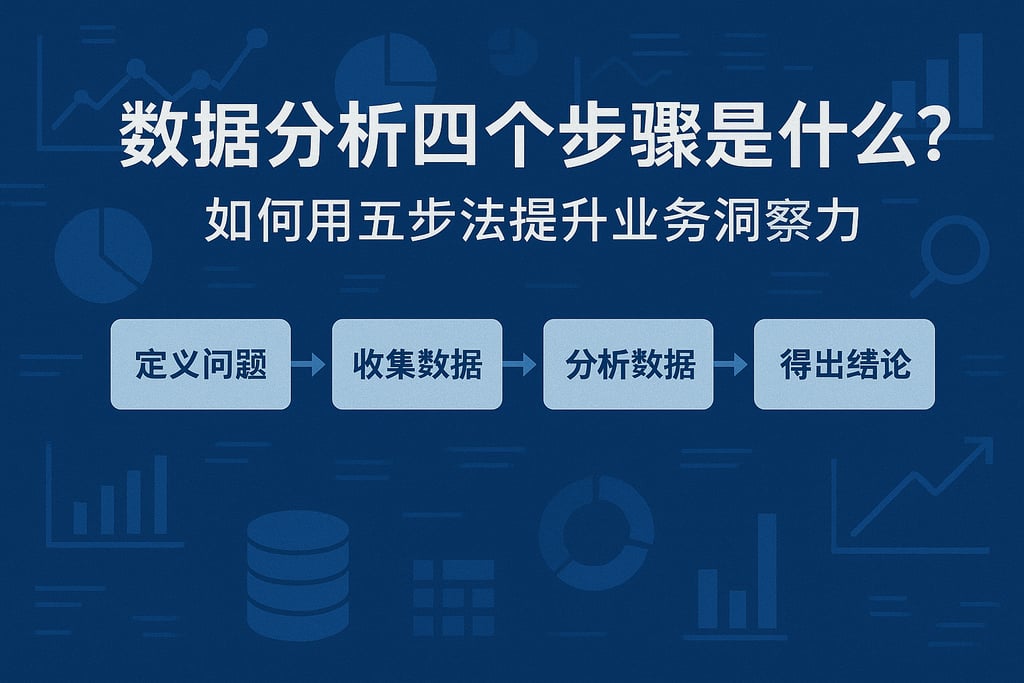 数据分析四个步骤是什么？如何用五步法提升业务洞察力