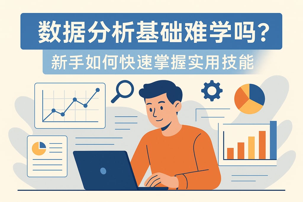 数据分析基础难学吗？新手如何快速掌握实用技能