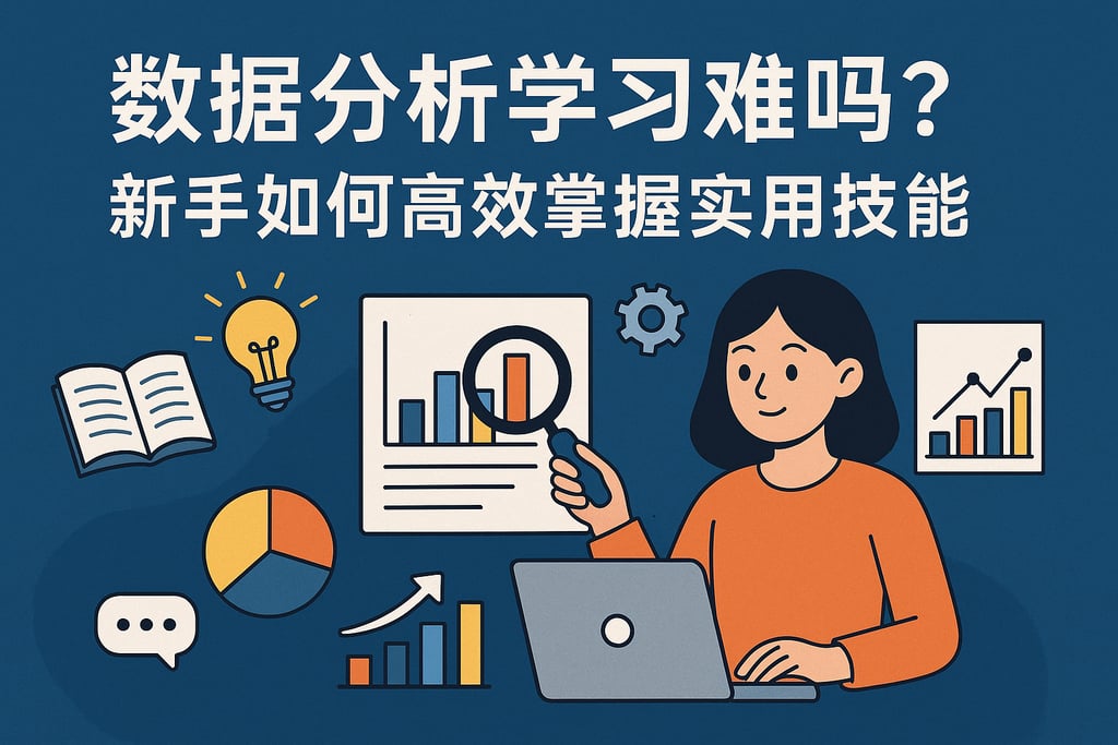 数据分析学习难吗？新手如何高效掌握实用技能