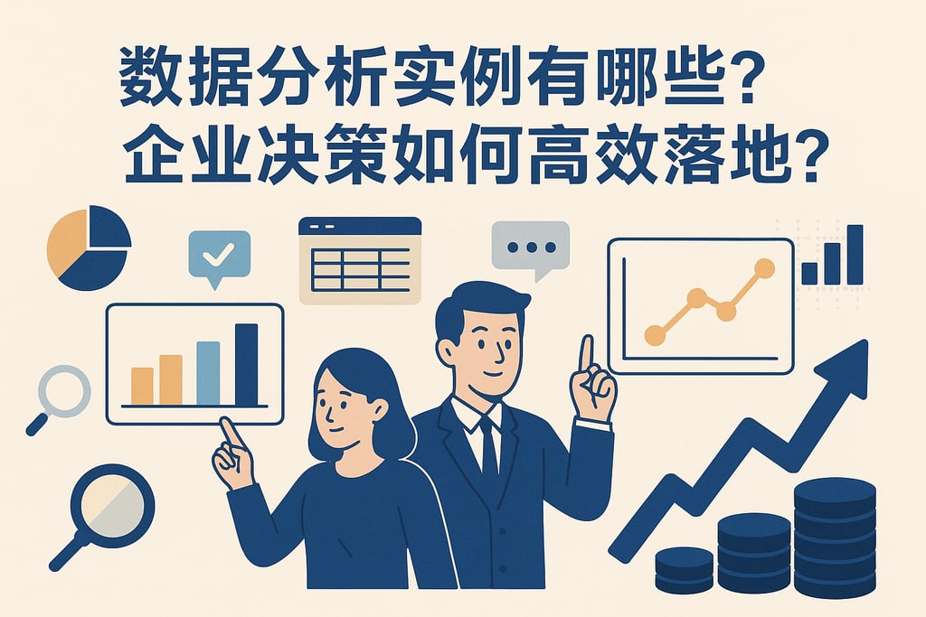 数据分析实例有哪些？企业决策如何高效落地？