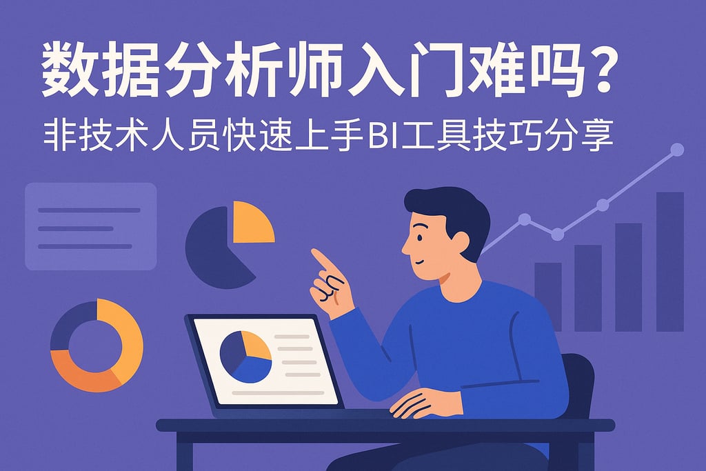 数据分析师入门难吗？非技术人员快速上手BI工具技巧分享