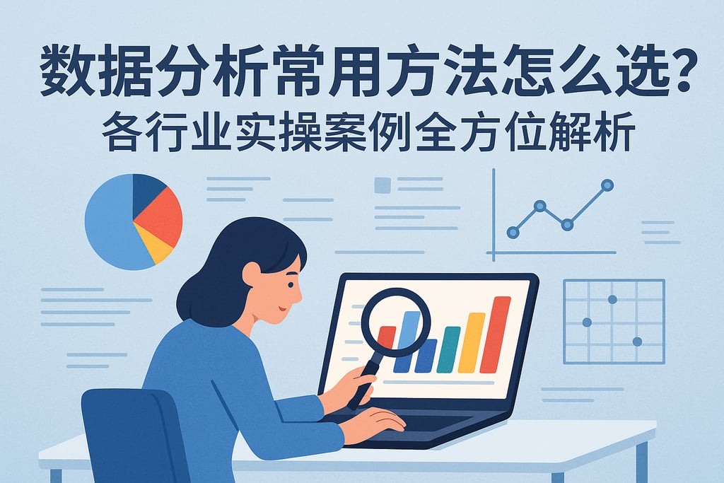 数据分析常用方法怎么选？各行业实操案例全方位解析
