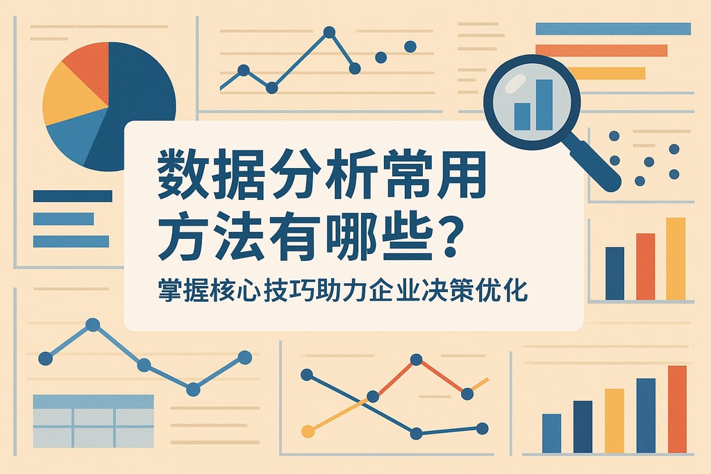 数据分析常用方法有哪些？掌握核心技巧助力企业决策优化