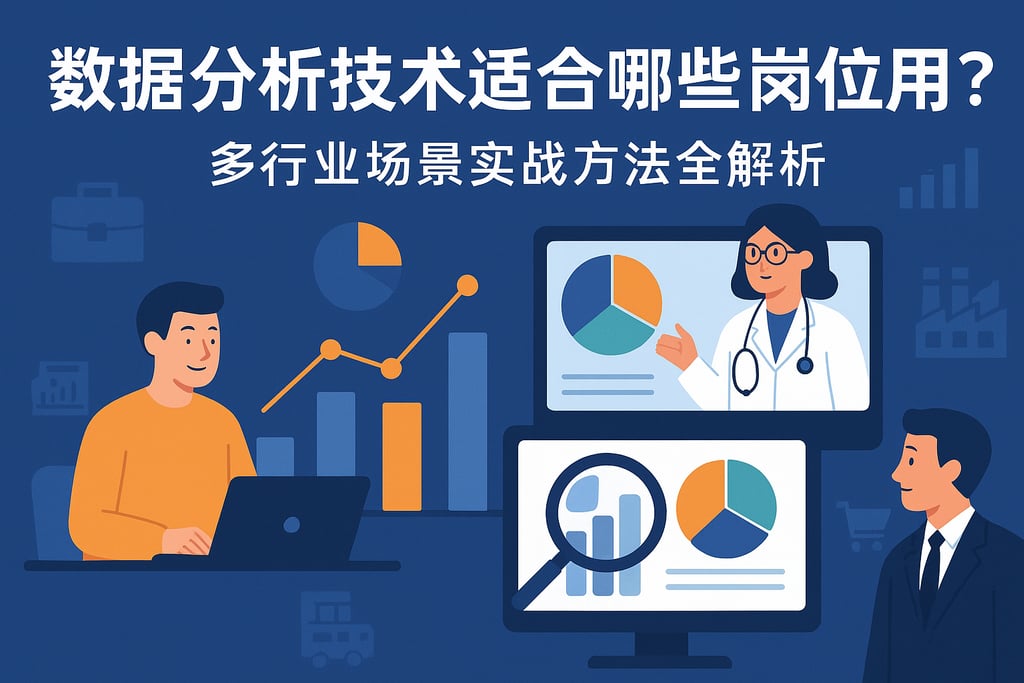 数据分析技术适合哪些岗位应用？多行业场景实战方法全解析