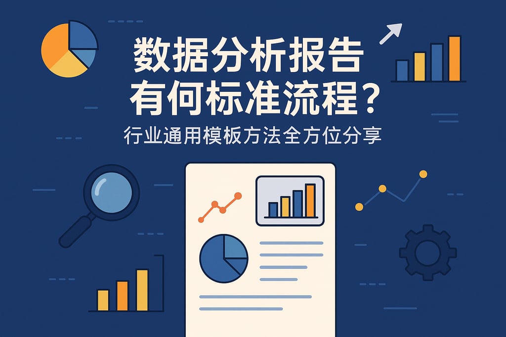 数据分析报告有何标准流程？行业通用模板方法全方位分享