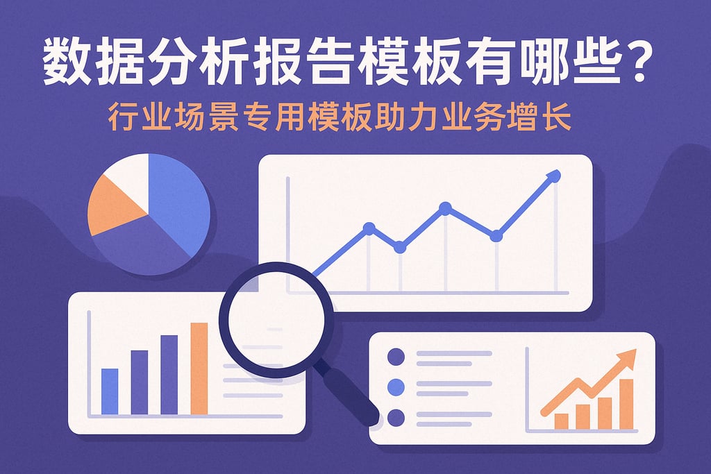 数据分析报告模板有哪些？行业场景专用模板助力业务增长