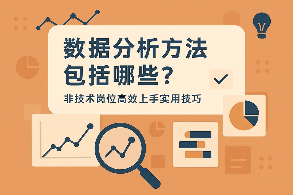 数据分析方法包括哪些？非技术岗位高效上手实用技巧