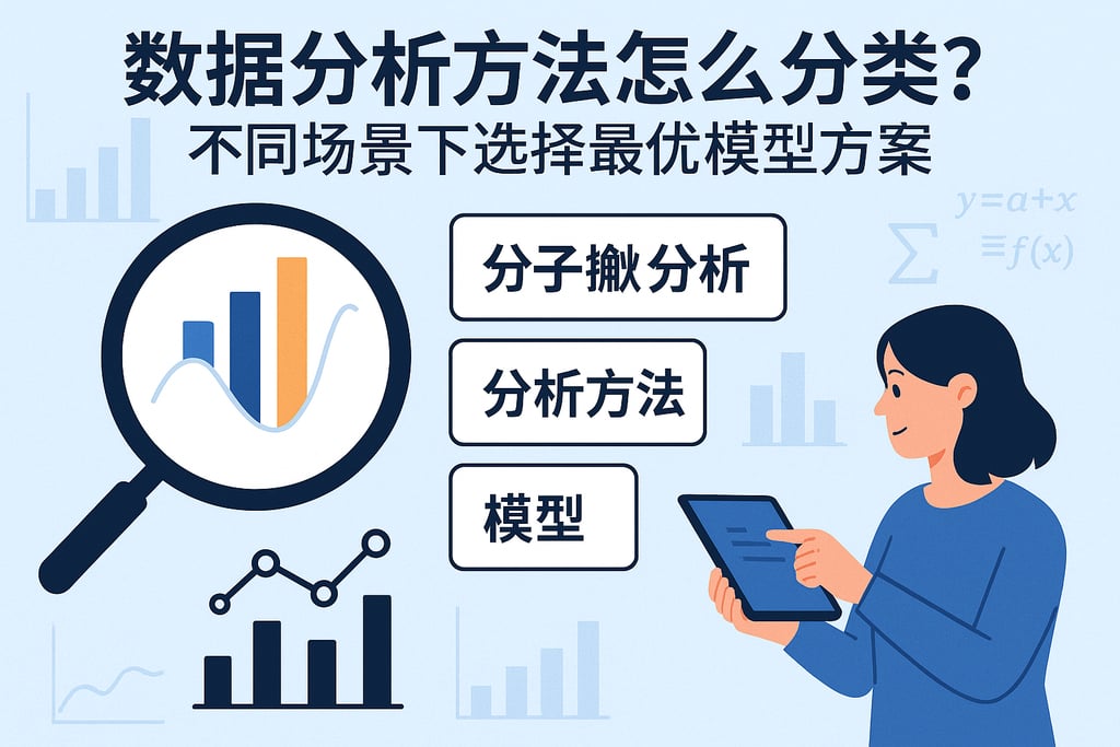 数据分析方法怎么分类？不同场景下选择最优模型方案