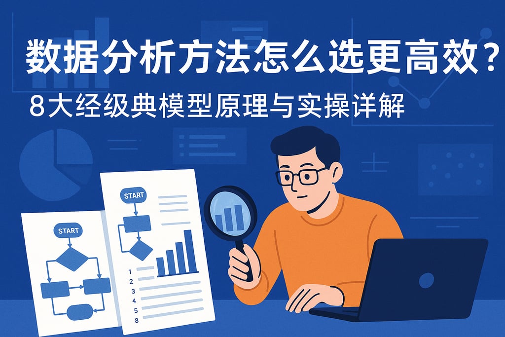 数据分析方法怎么选更高效？8大经典模型原理与实操详解