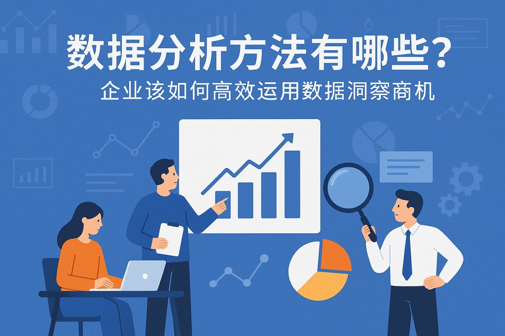 数据分析方法有哪些？企业该如何高效运用数据洞察商机