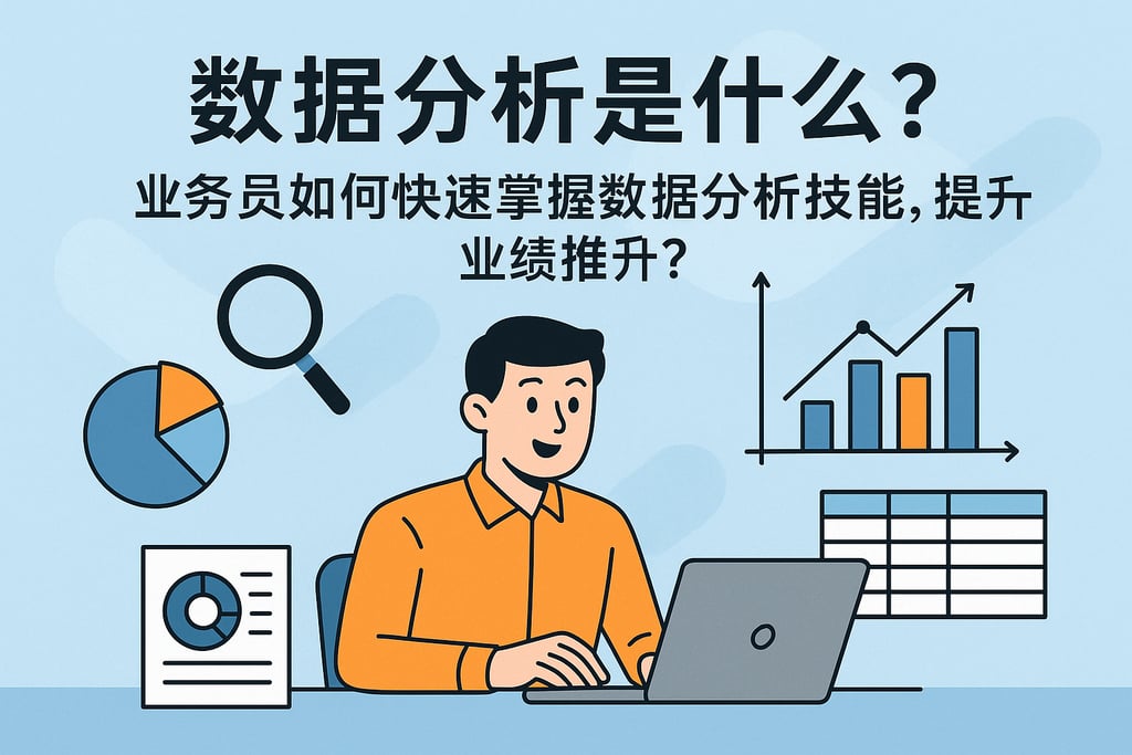 数据分析是什么？业务员如何快速掌握数据分析技能，提升业绩？