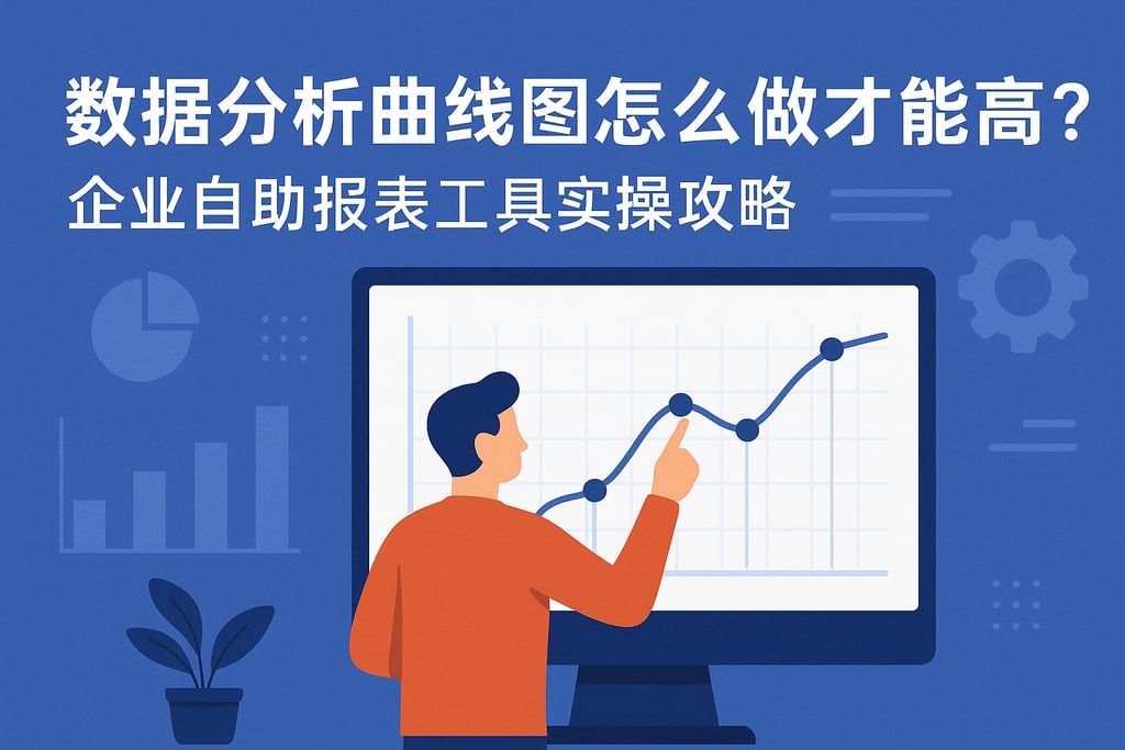 数据分析曲线图怎么做才能高效？企业自助报表工具实操攻略