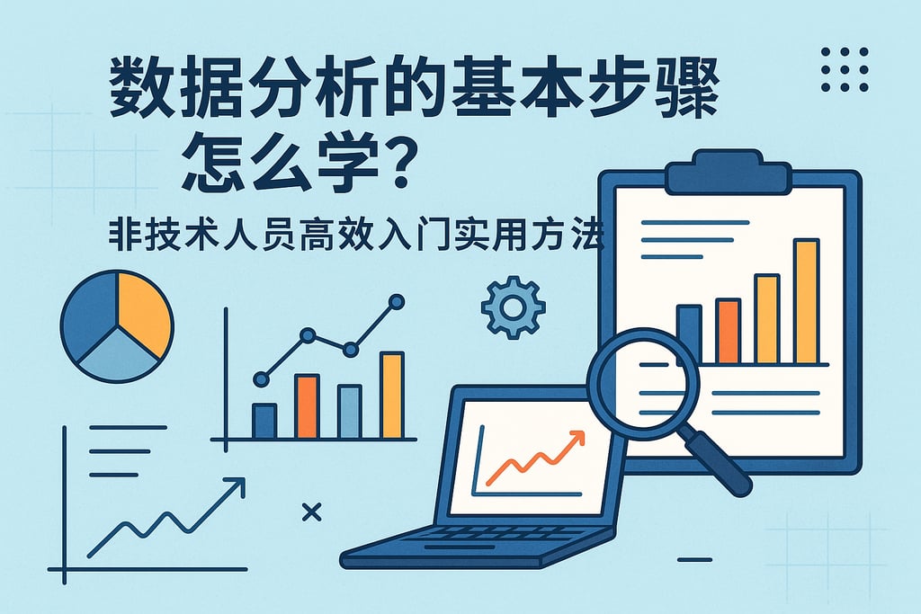 数据分析的基本步骤怎么学？非技术人员高效入门实用方法
