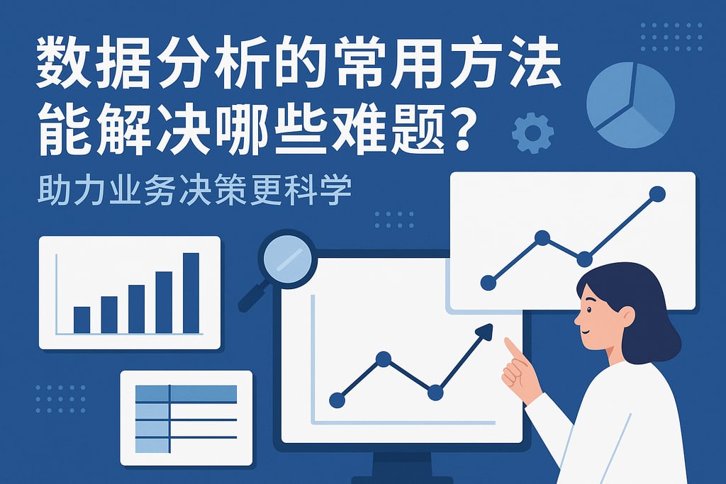 数据分析的常用方法能解决哪些难题？助力业务决策更科学。