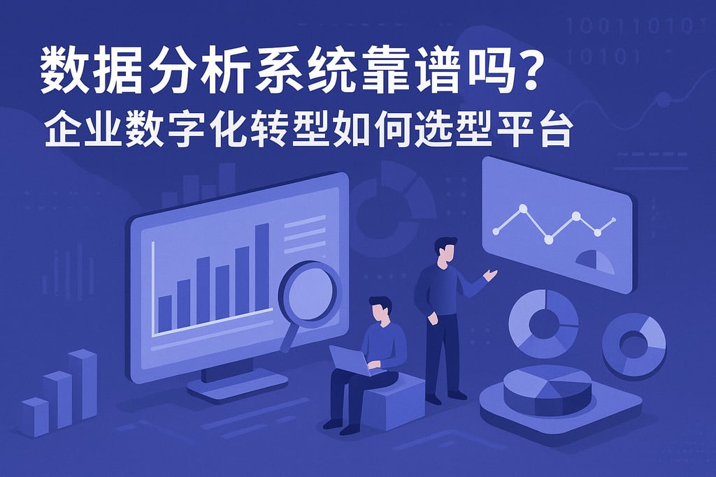 数据分析系统靠谱吗？企业数字化转型如何选型平台？