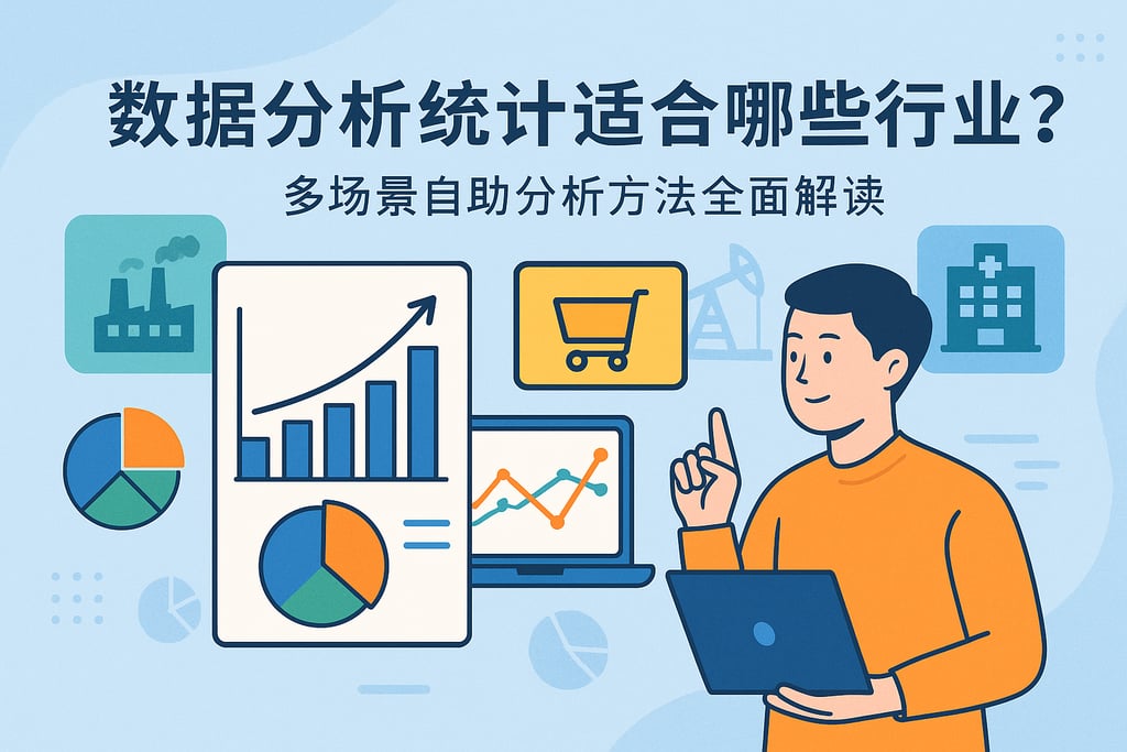数据分析统计适合哪些行业？多场景自助分析方法全面解读