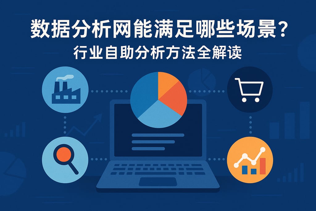 数据分析网能满足哪些场景？行业自助分析方法全解读