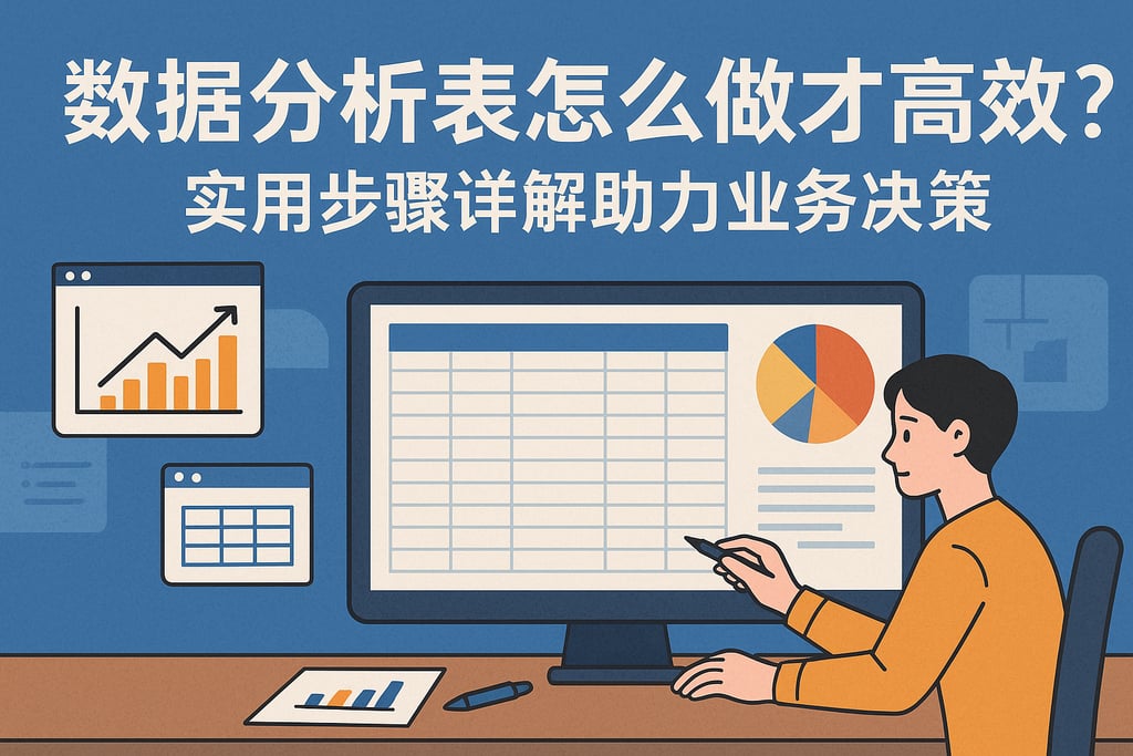 数据分析表怎么做才高效？实用步骤详解助力业务决策