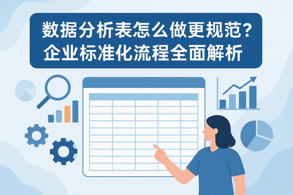数据分析表怎么做更规范？企业标准化流程全面解析
