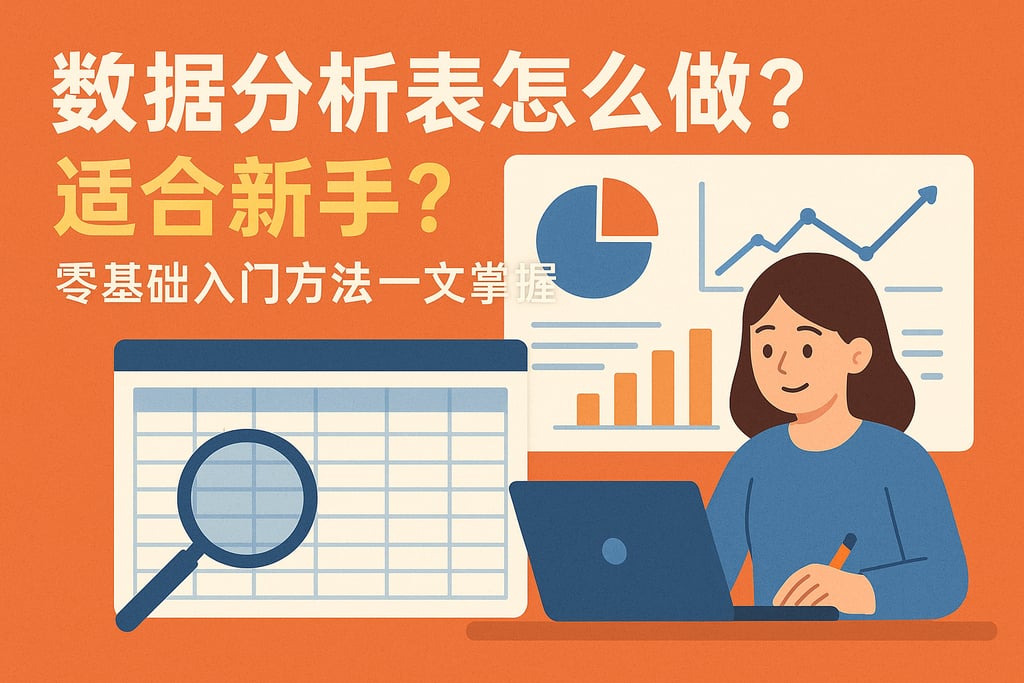 数据分析表怎么做适合新手？零基础入门方法一文掌握