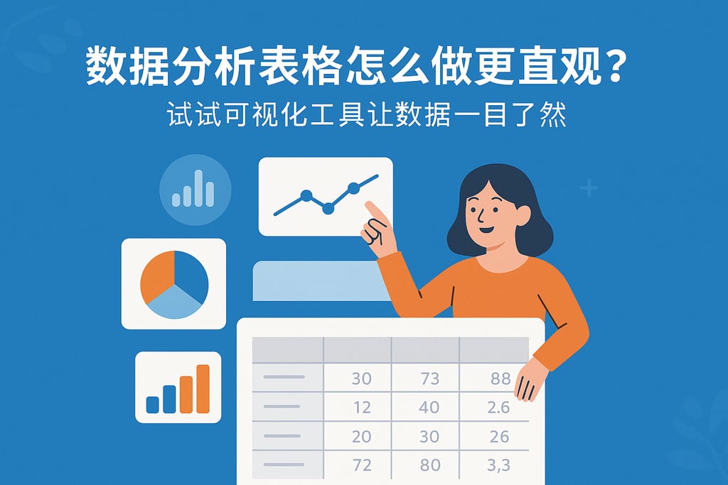 数据分析表格怎么做更直观？试试可视化工具让数据一目了然