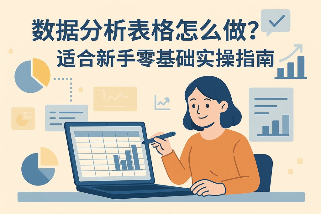 数据分析表格怎么做适合新手？零基础实操指南帮你轻松入门