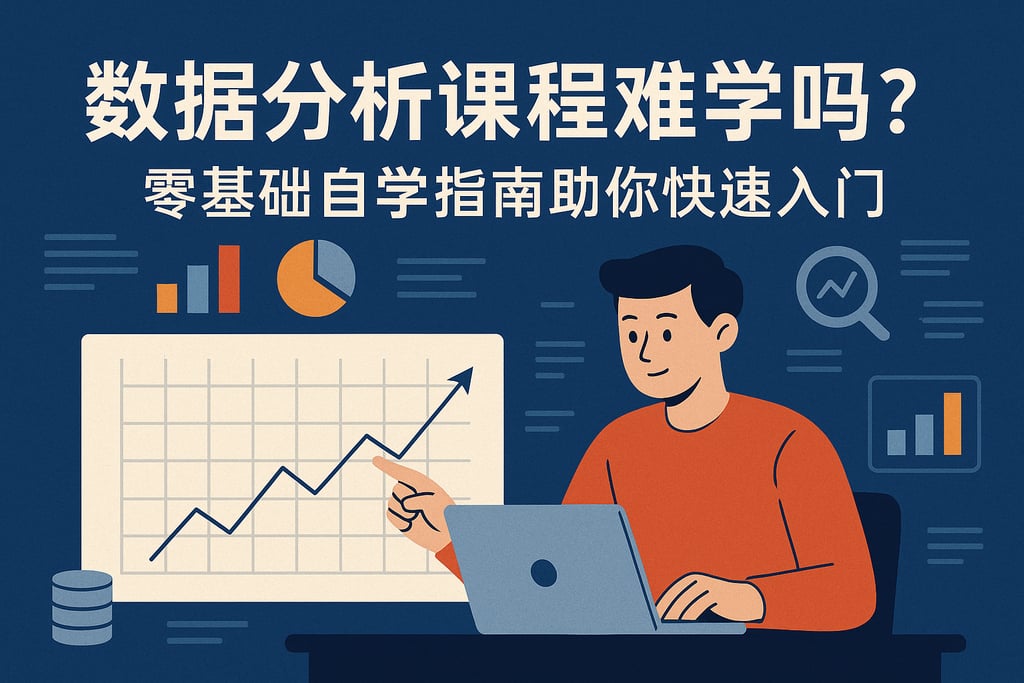 数据分析课程难学吗？零基础自学指南助你快速入门