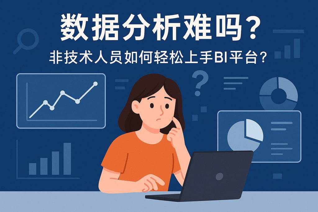 数据分析难吗？非技术人员如何轻松上手BI平台？