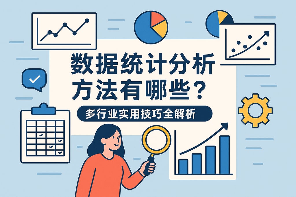 数据统计分析方法有哪些？多行业实用技巧全解析