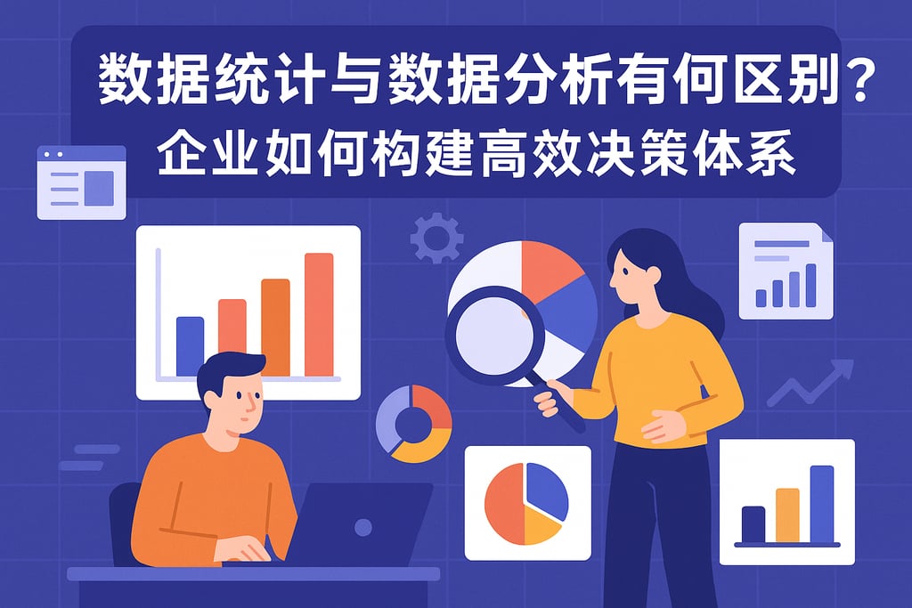 数据统计和数据分析有何区别？企业如何构建高效决策体系