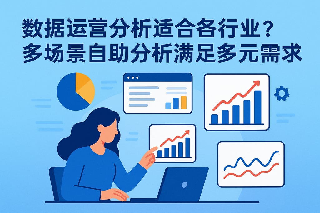 数据运营分析为什么适合各行业？多场景自助分析满足多元需求
