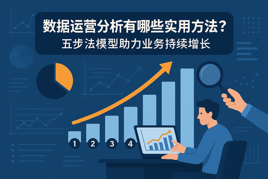 数据运营分析有哪些实用方法？五步法模型助力业务持续增长