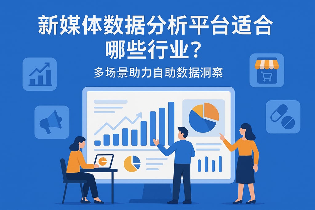 新媒体数据分析平台适合哪些行业？多场景助力自助数据洞察