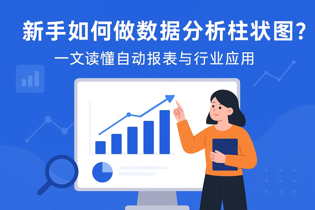 新手如何做数据分析柱状图？一文读懂自动报表与行业应用
