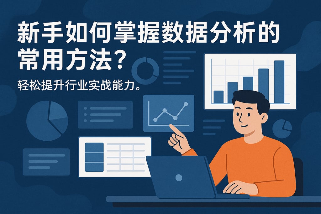 新手如何掌握数据分析的常用方法？轻松提升行业实战能力。
