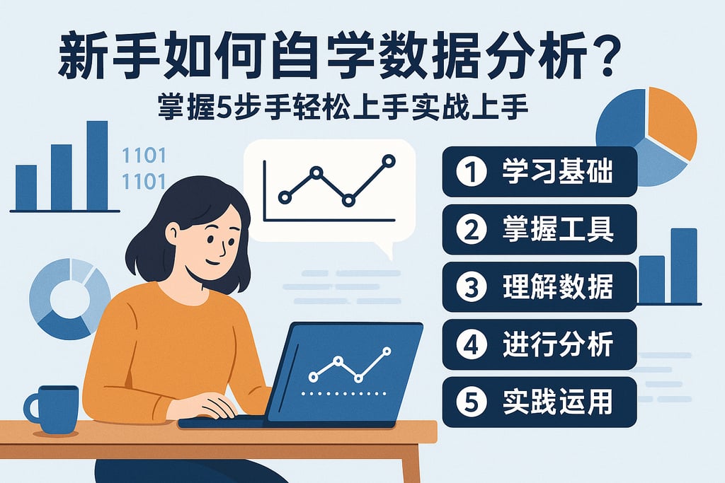 新手如何自学数据分析？掌握五步法轻松上手实战