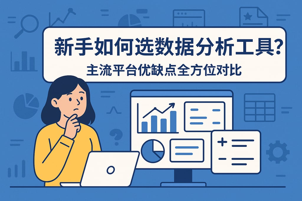 新手如何选数据分析工具？主流平台优缺点全方位对比