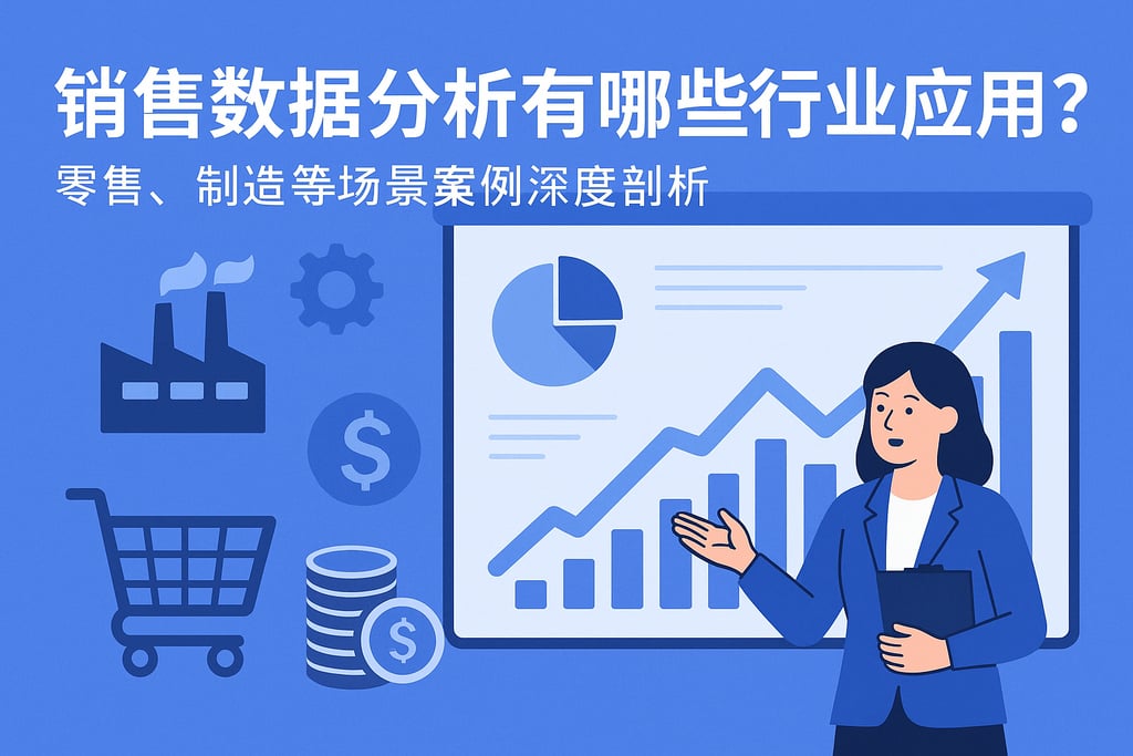 销售数据分析有哪些行业应用？零售制造等场景案例深度剖析