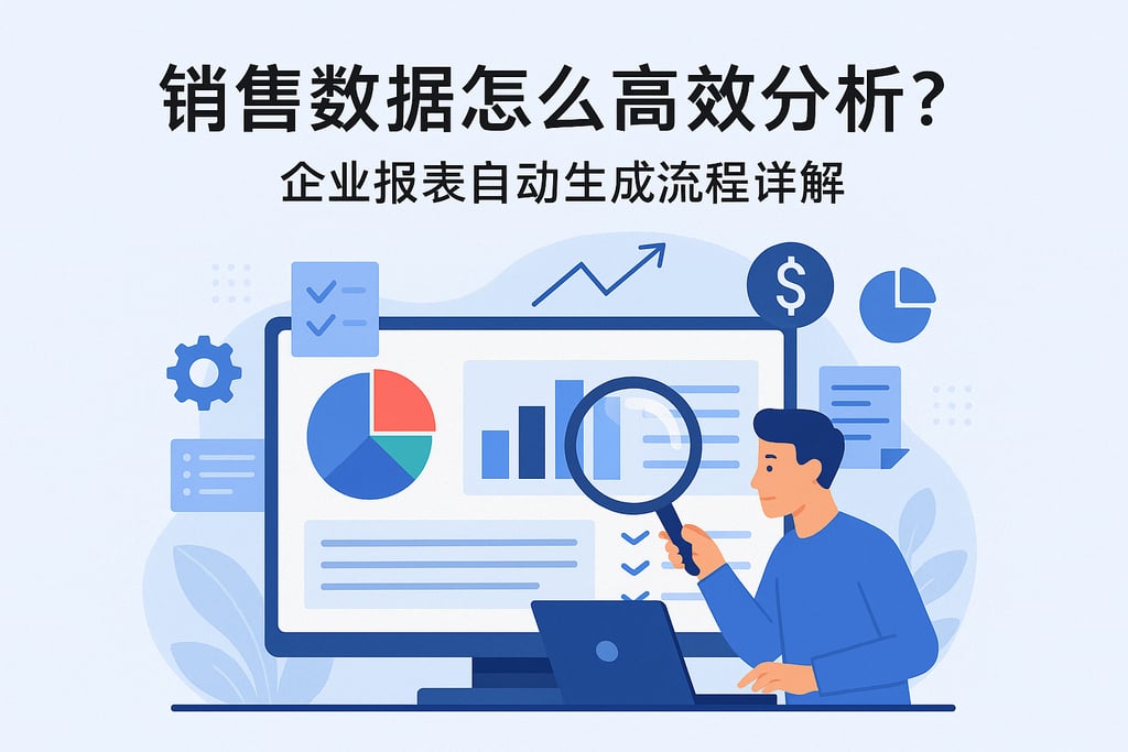 销售数据怎么高效分析？企业报表自动生成流程详解